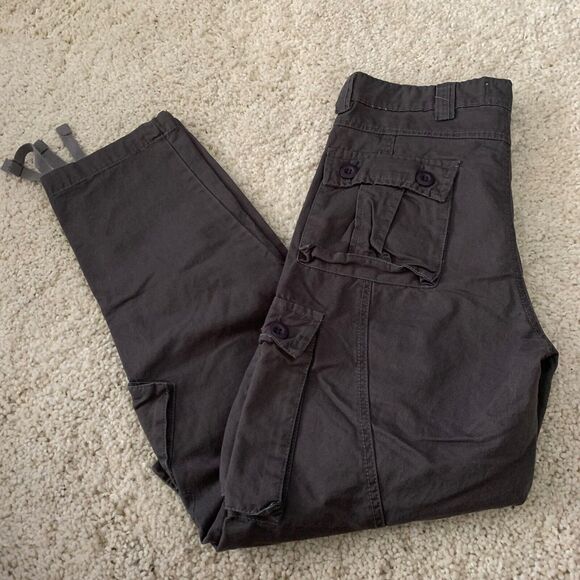 AK Army New York Utility Pants Mens 32x31 Cargo Pockets Ankle Ties Drawstring - Picture 6 of 8